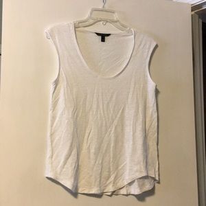 Banana Republic Sheer White Tank Top